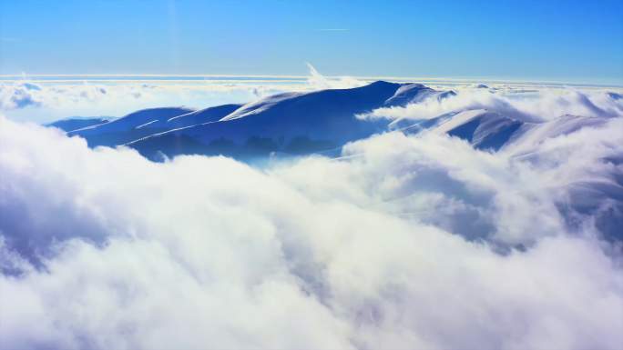 航拍 村庄 自然 风景