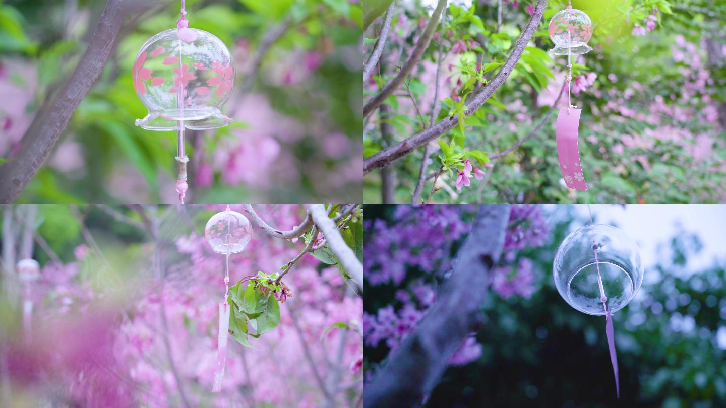 唯美画面玻璃风铃