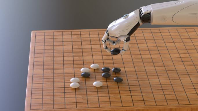 机器人玩围棋人机动画下棋程序