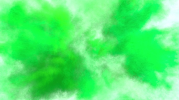爆炸的绿色颜料