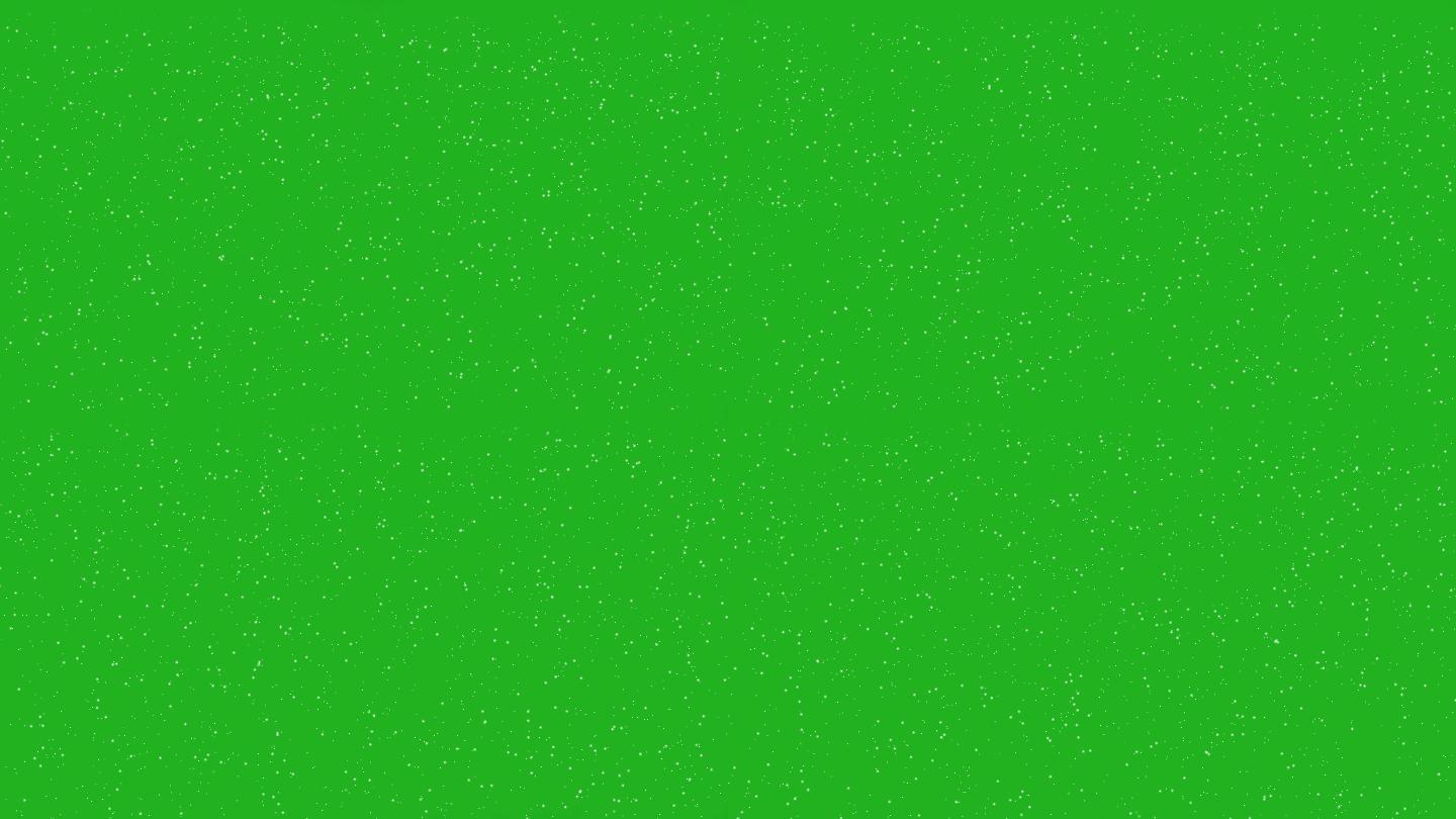 雪花绿屏运动图形粒子雪花小雪唯美雪花