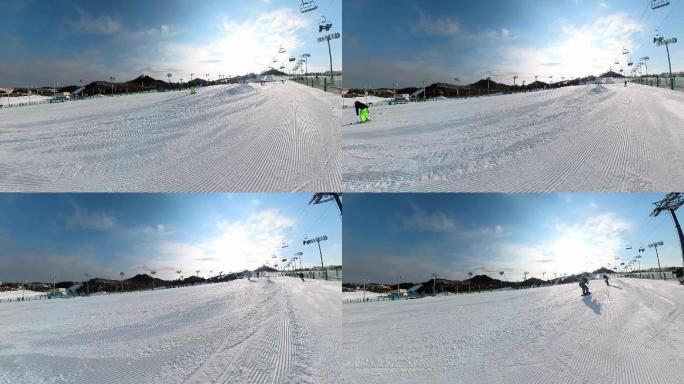 滑雪 双板 单板 滑行 技巧 飞坡