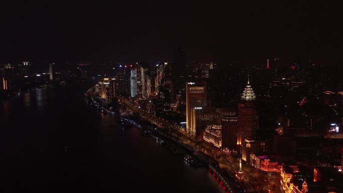 4K原素材-航拍上海中山东二路