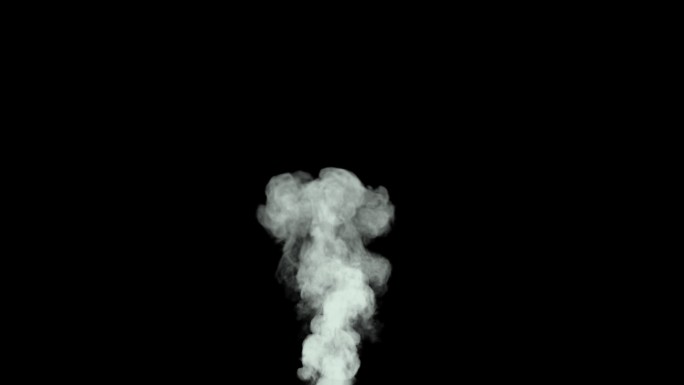 白烟滚滚硝烟上升白雾特效烟气动画