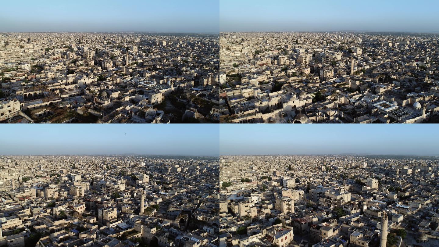 阿勒颇某区的屋顶贫民窟中东伊拉克