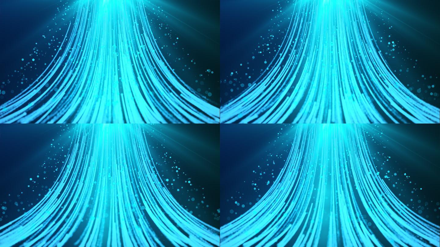 蓝色线条3d渲染抽象背景
