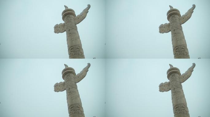 雪中华表时间历史雕塑文化符号