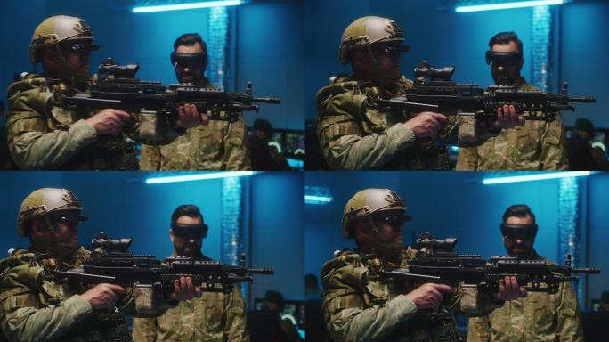 士兵测试虚拟现实技术