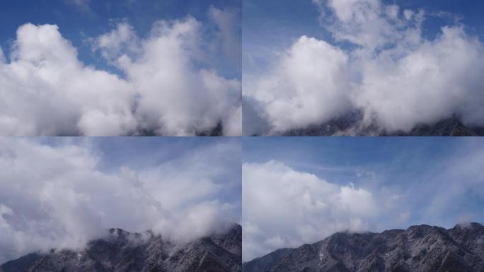 云雾散开便是 山