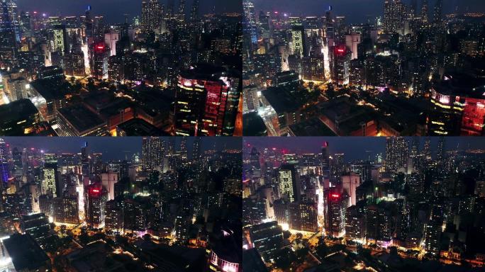 香港九龙城天际线慢动作升格镜头