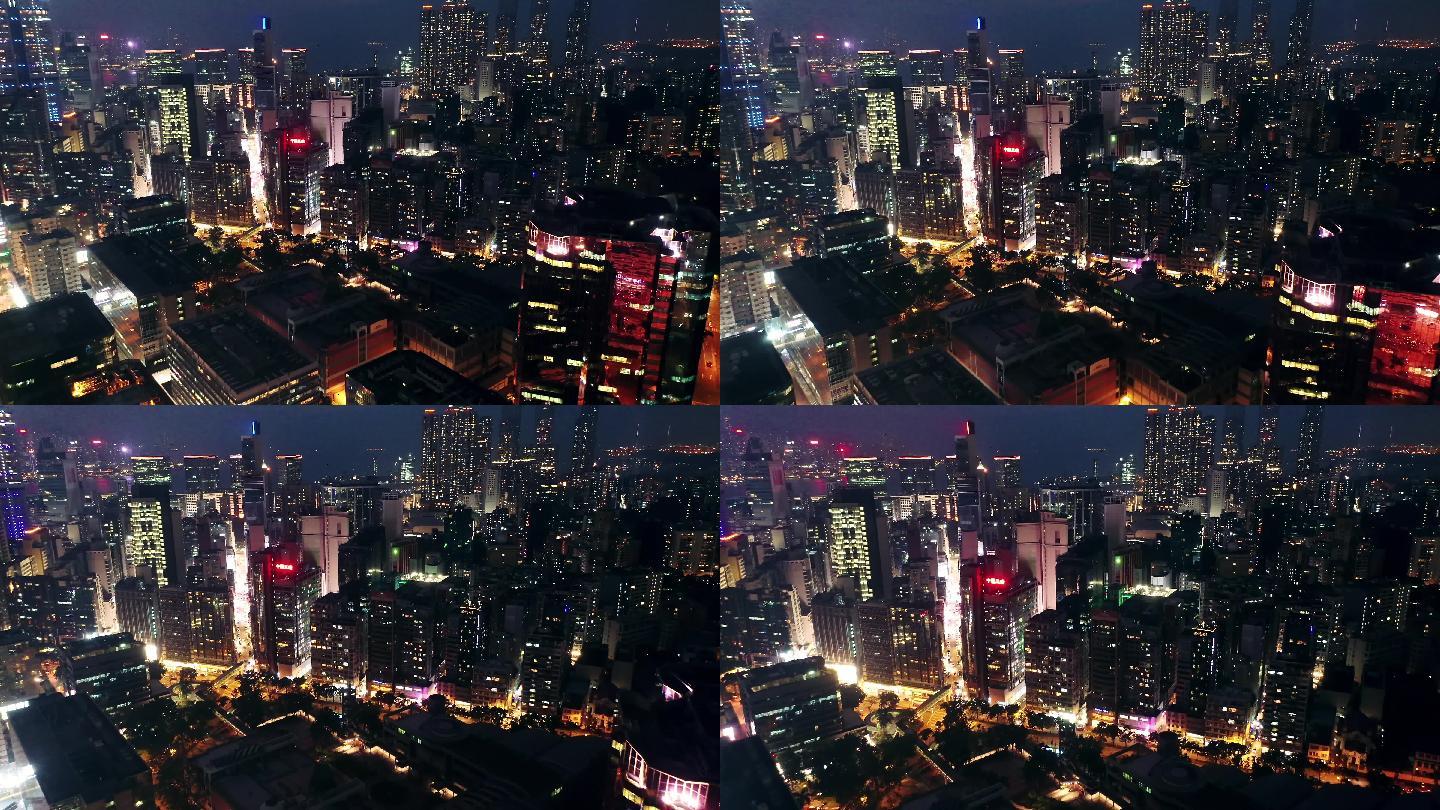 香港九龙城天际线慢动作升格镜头