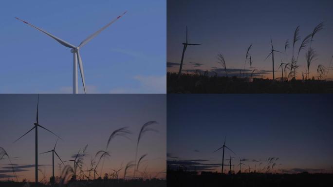 风能发电 风电场 清洁能源 风机发电