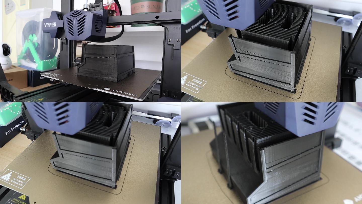 高清实拍3D打印机FDM打印机工作过程