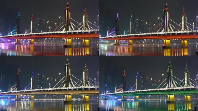 北京北运河桥夜景