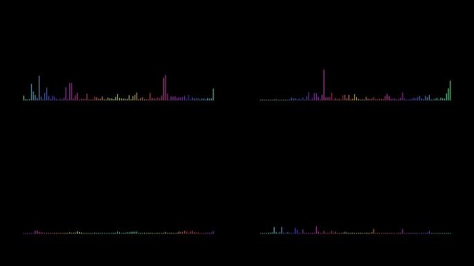 抽象音频可视化均衡器。