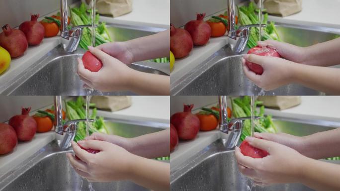 洗水果4k实拍实拍