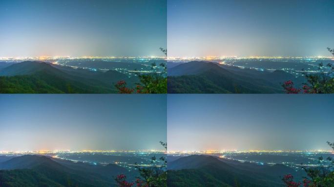 南岳衡山户外夜景星空延时摄影