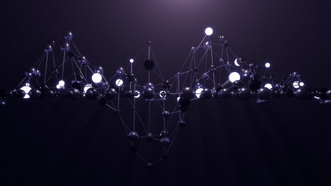 抽象网络时空结构网格跳动艺术创意
