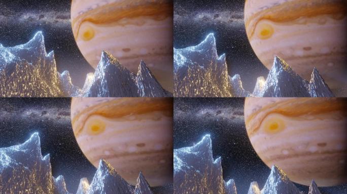 从冰冷的卫星上看木星