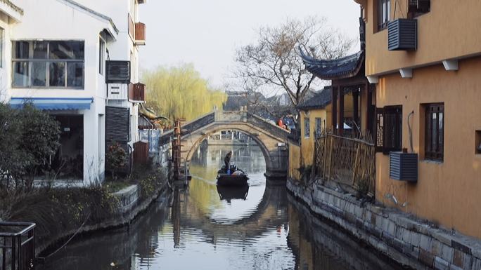 江苏苏州昆山锦溪古镇晨景