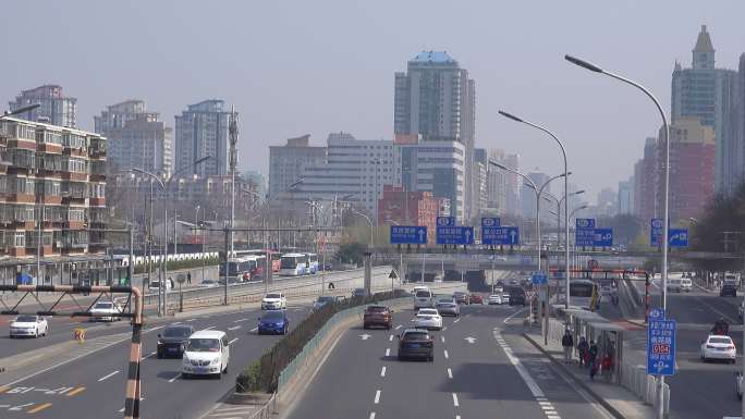 北京木樨园桥早晚高峰