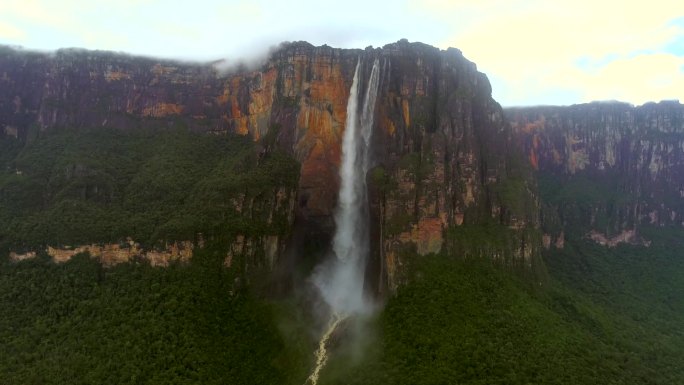 世界上最高的瀑布瀑布视频世上最高瀑布委内