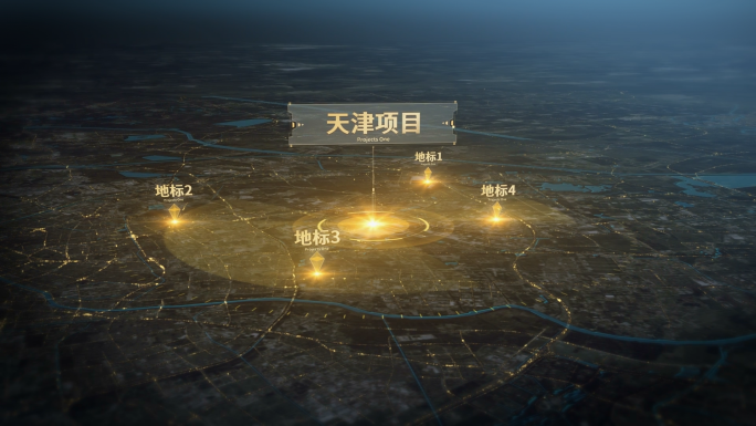 天津 区位图展示分析金色光线企业科技地图