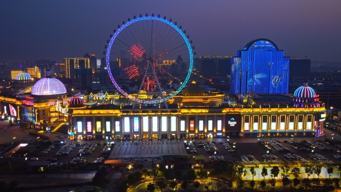 常州江南环球港夜景航拍