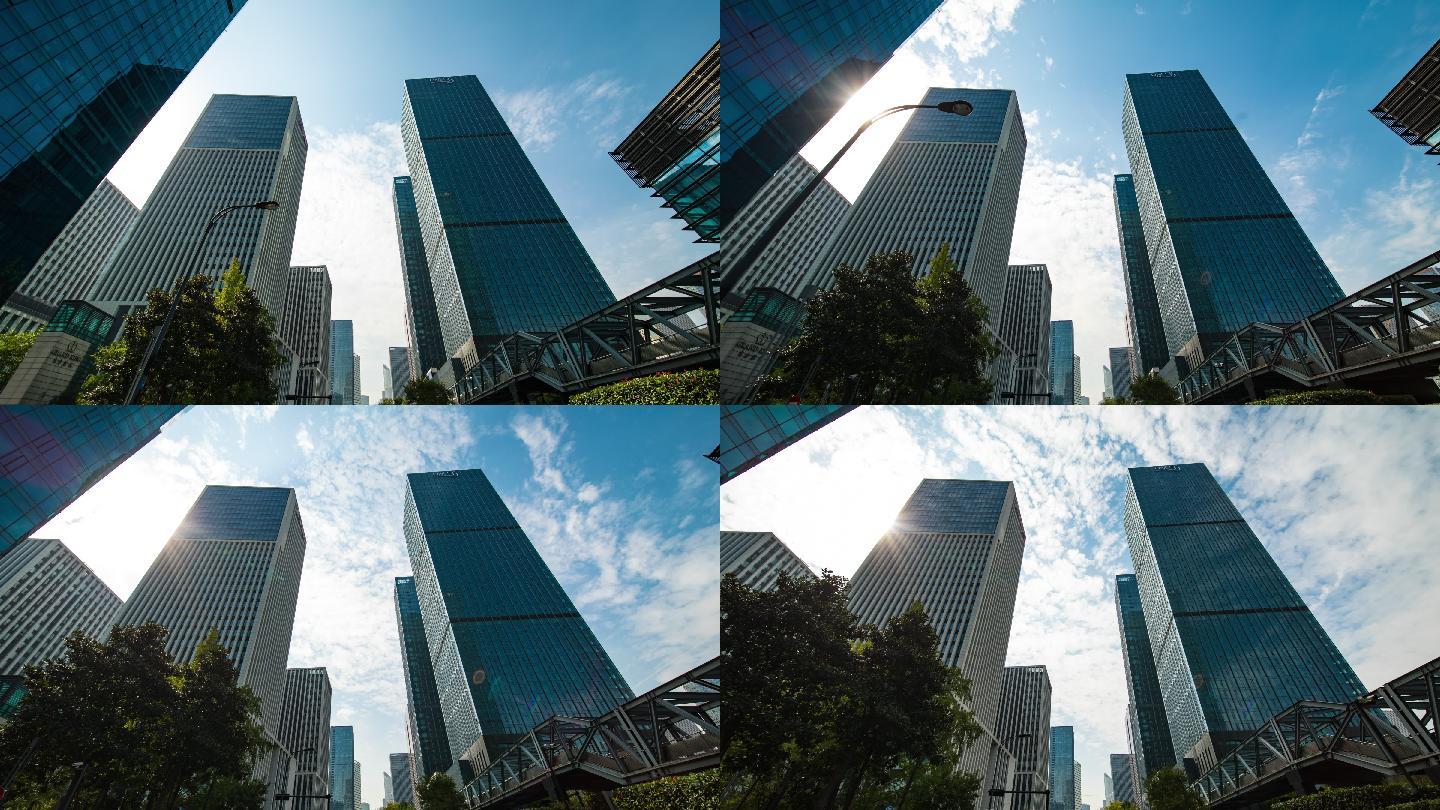 杭州 高楼大厦延时