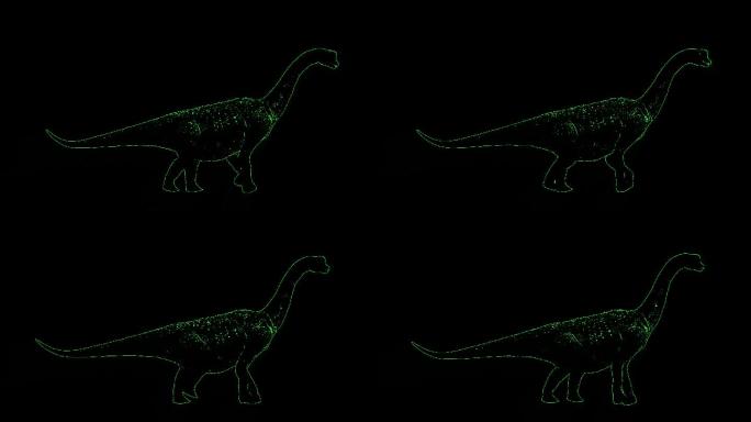 激光恐龙投影-山体-墙体投影-动物投影