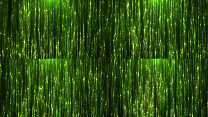 绿光流动粒子