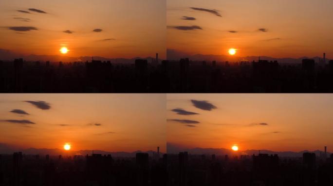 日落晚霞夕阳红夕阳无限好傍晚落日