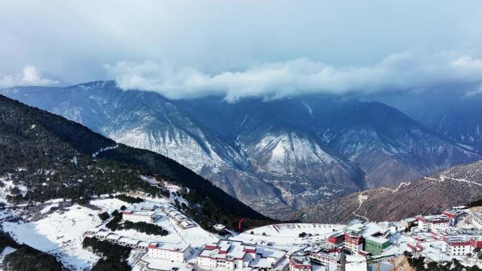 【正版素材】云南香格里拉飞来寺景区