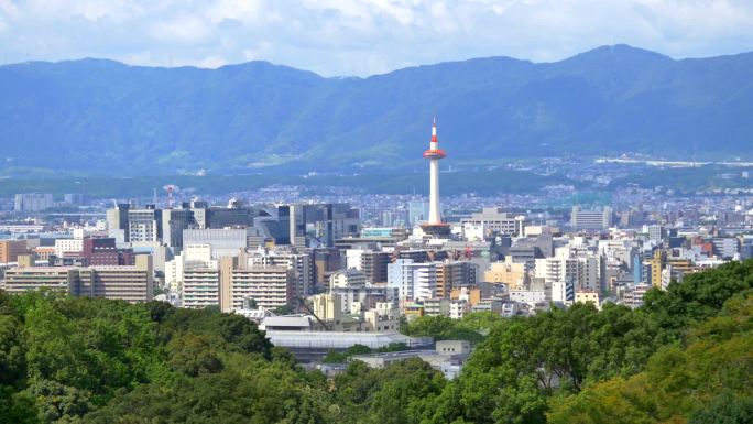 日本京都塔景观精神著名的地方宗教