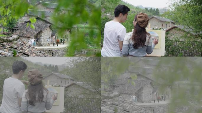 乡村写生绘画民宿 旅游民宿 写生绘画