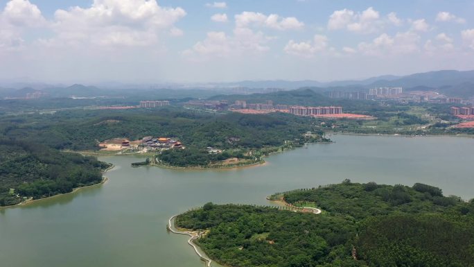 增城美景 增城航拍 增城延时 流溪河延时