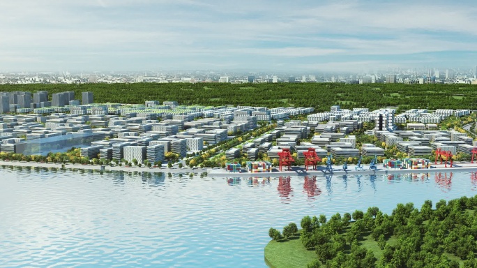 城市规划高新产业开发区产业园三维漫游14