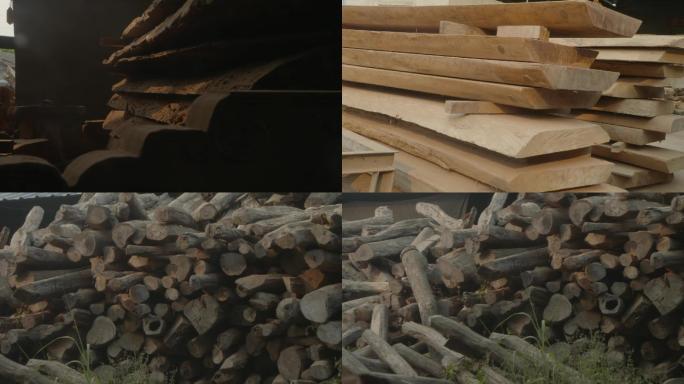 原始木材红木实木生产木材加工家居家具制造