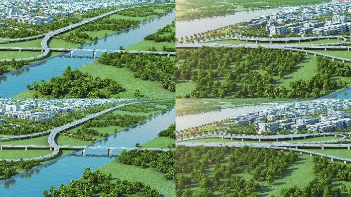 城市规划高新产业开发区产业园三维漫游10