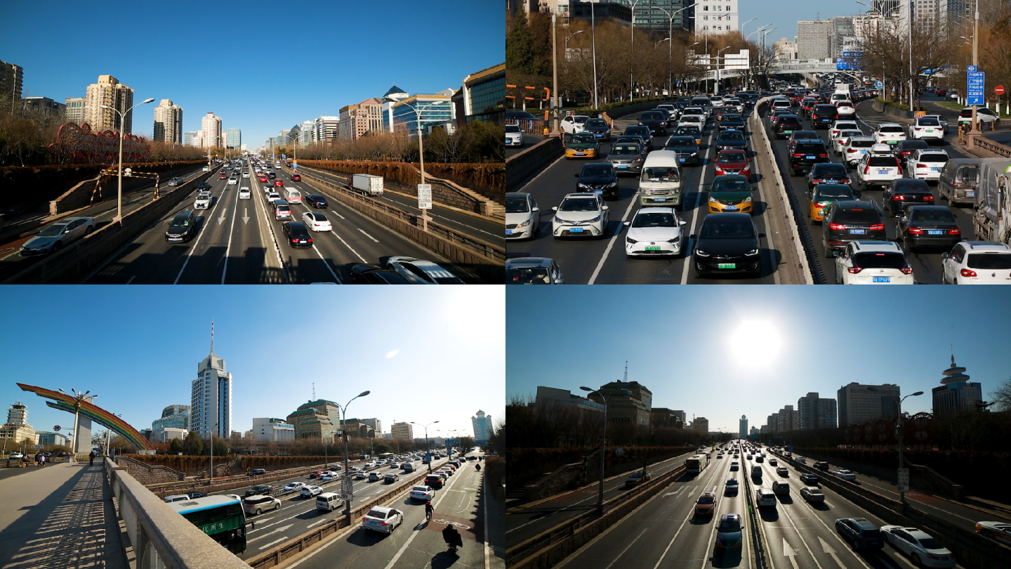 北京复兴门桥、车流延时、道路交通、车况