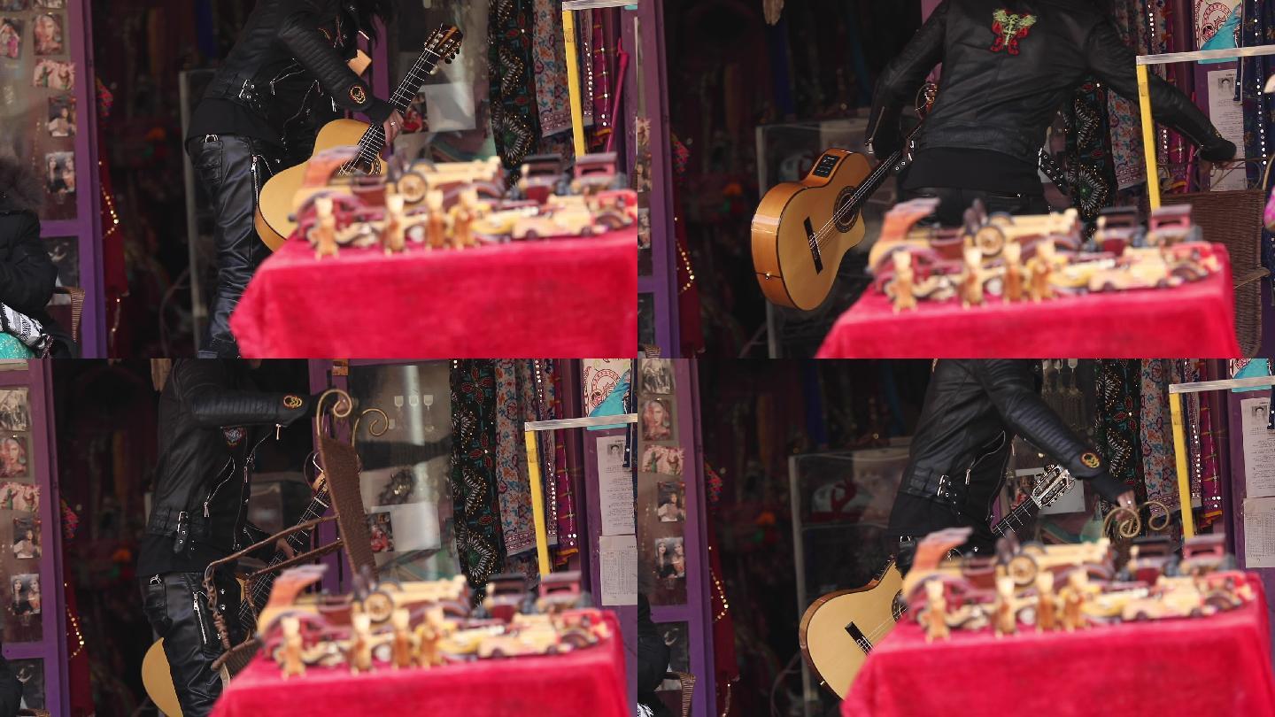 新疆街边吉他手