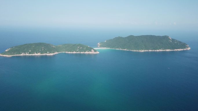 4k航拍海南大洲岛岛屿美景视频