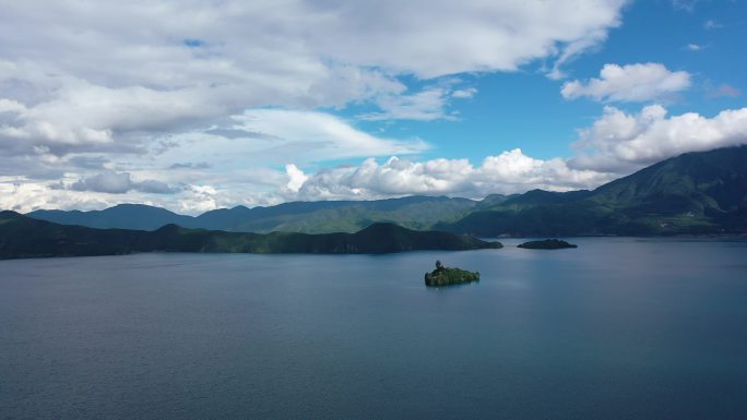 泸沽湖航拍