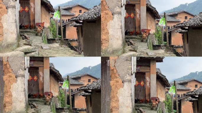 土鸡上林鼓鸣寨古建筑住宅村巷宅基地