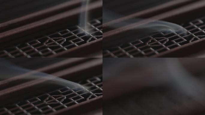 红木檀香烟雾缥缈中国风东方文化中式古风