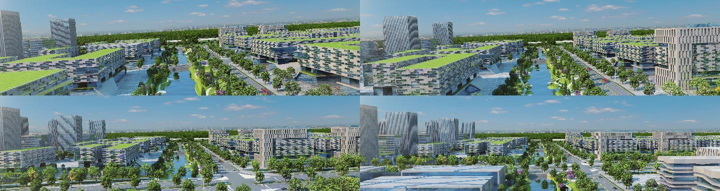 城市规划高新产业开发区产业园三维漫游11