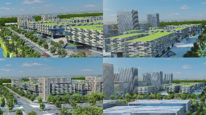 城市规划高新产业开发区产业园三维漫游11