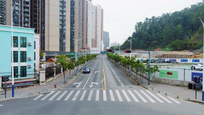 深圳封城后空荡荡的街道4K