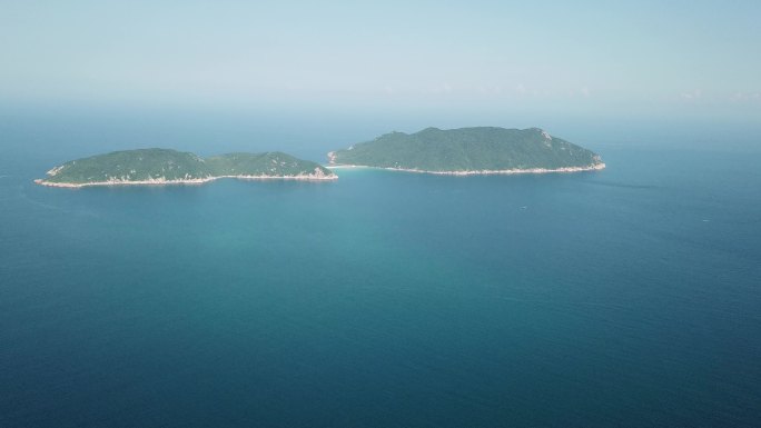 4k航拍海南大洲岛岛屿美景视频