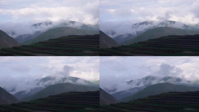 山区云雾缭绕延时拍摄